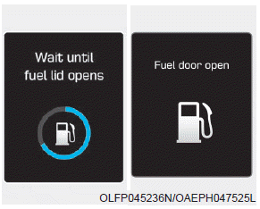 Hyundai Ioniq. Fuel Filler Door (Plug-in hybrid vehicle)