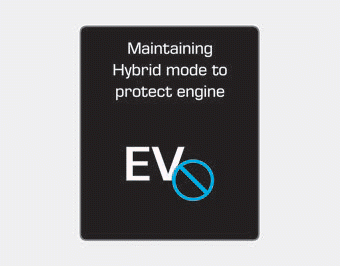 Hyundai Ioniq. engine, Exit SPORT mode to switch to EV (Plug-in hybrid vehicle)