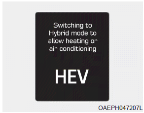 Hyundai Ioniq. heating or air conditioning (Plug-in hybrid vehicle)
