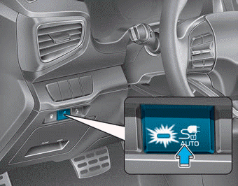 Hyundai Ioniq. Charging Connector AUTO / LOCK Mode
