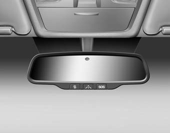 Hyundai Ioniq. Day/night rearview mirror, Blue Link® center