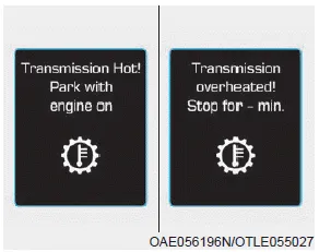 Hyundai Ioniq. DCT Warning Messages