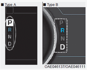 Hyundai Ioniq. Dual clutch transmission shift indicator