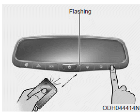 Hyundai Ioniq. Electric chromic mirror (ECM) with HomeLink® system, compass and Blue Link®