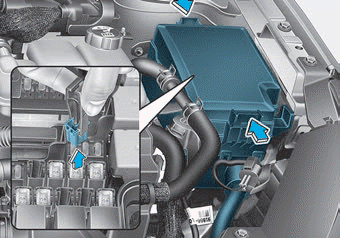 Hyundai Ioniq. Engine Compartment Panel Fuse Replacement