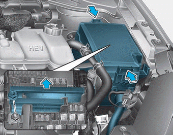 Hyundai Ioniq. Engine Compartment Panel Fuse Replacement
