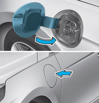 Hyundai Ioniq. How to Disconnect Normal Charger