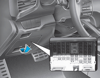 Hyundai Ioniq. Instrument Panel Fuse Replacement