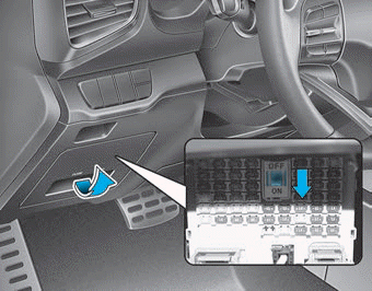 Hyundai Ioniq. Instrument Panel Fuse Replacement