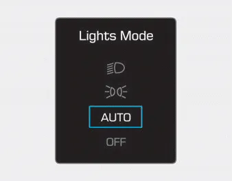 Hyundai Ioniq. Lights Mode, Wiper, Check headlight