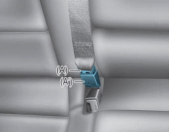 Hyundai Ioniq. Rear center seatbelt (3-point rear center seat belt)