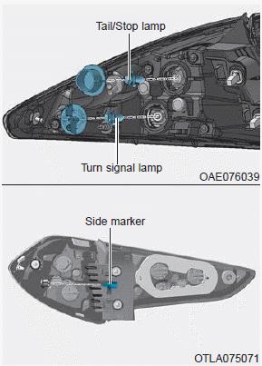 Hyundai Ioniq. Rear Combination Light Bulb Replacement