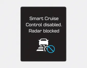 Hyundai Ioniq. Sensor to Detect Distance to the Vehicle Ahead