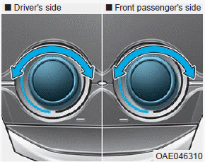 Hyundai Ioniq. Temperature control