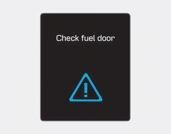 Hyundai Ioniq. Wait until fuel door opens, Check fuel door (Plug-in hybrid vehicle)