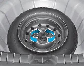 Hyundai Ioniq. With Spare Tire